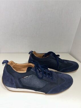 Piloti Endurance Blue Suede Lace-Up Driving Shoe Sneaker